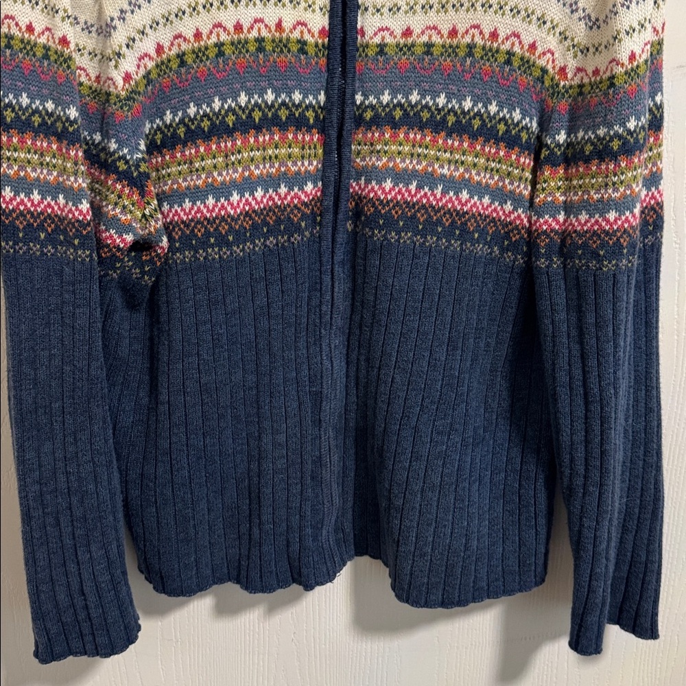 Shaver Lake Women’s XL Full Zip‎ Cardigan Sweater Long Sleeve Colorful Casual - Picture 3 of 10